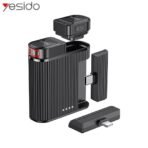 Microphone Cravate Sans Fil Yesido KR19 Noir 100m | GSM Multi Services