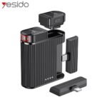 Microphone Cravate Sans Fil Yesido KR19 Noir 100m | GSM Multi Services
