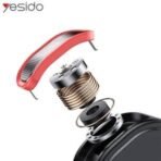 Microphone Cravate Sans Fil Yesido KR19 Noir 100m | GSM Multi Services – Image 3