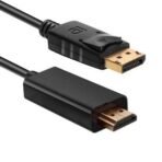 Câble DisplayPort Mâle vers HDMI Mâle - Longueur 1,8m | Résolution Vidéo HD | GSM Multi Services
